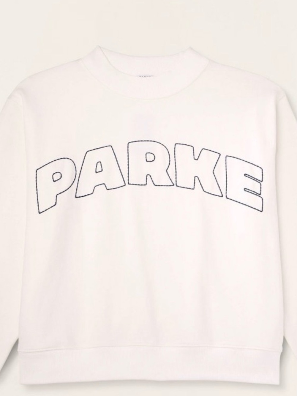 PARKER White Cowl & Turtleneck Sweater Pullover
